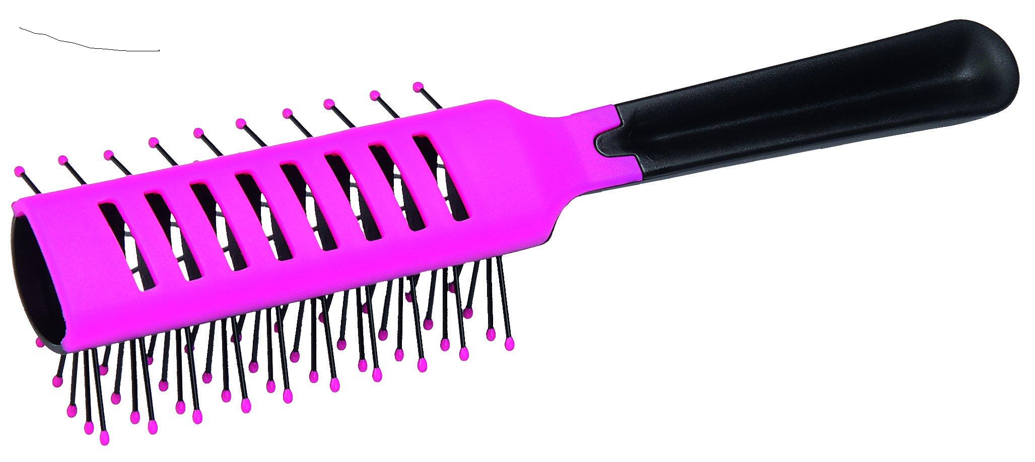 SPAZZOLA TUNEL 9 FILE N/FUXIA