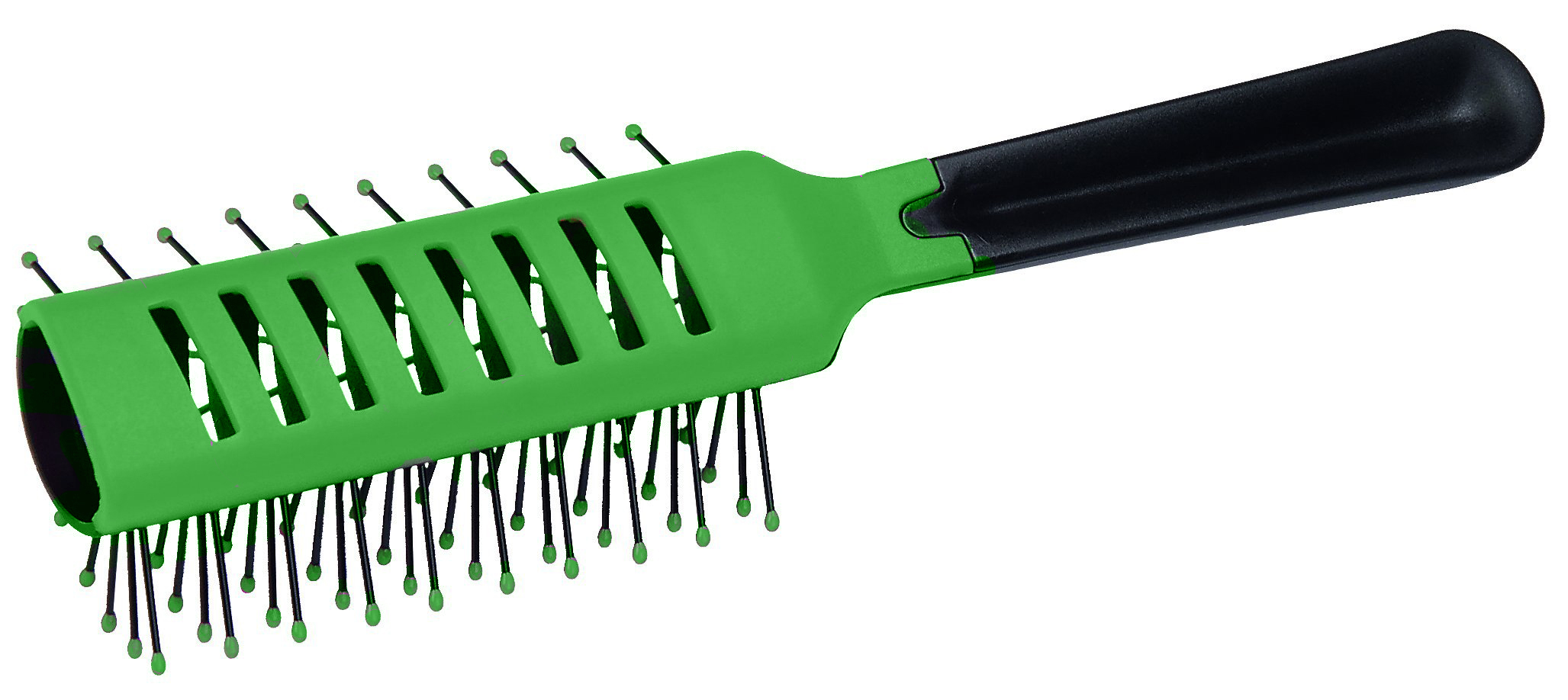 SPAZZOLA TUNEL 9 FILE N/GREEN