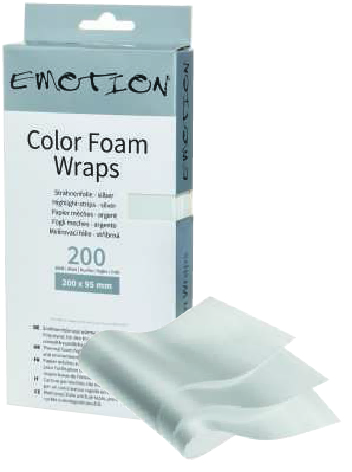 COLOR FOAM WRAPS 20X9.5 FOGLI SILVER MEC