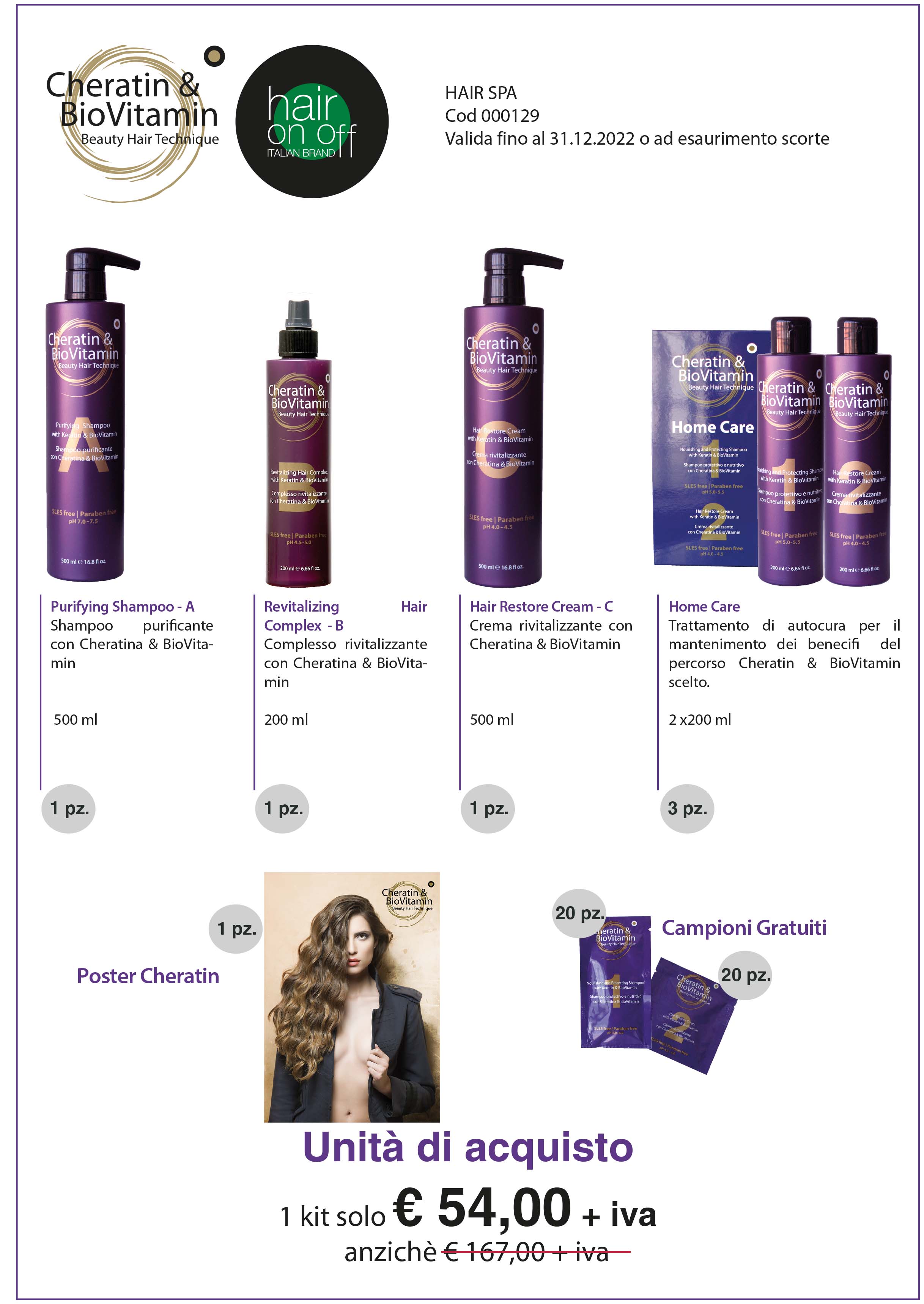 KIT "HAIR SPA" CHE&BIO ONOFF