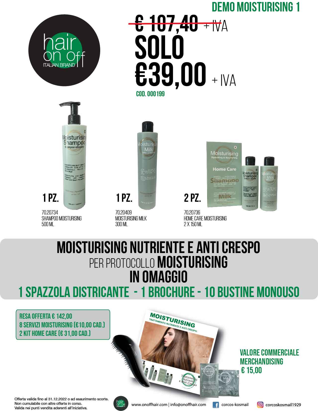 KIT DEMO MOISTURISING 1 ONOFF