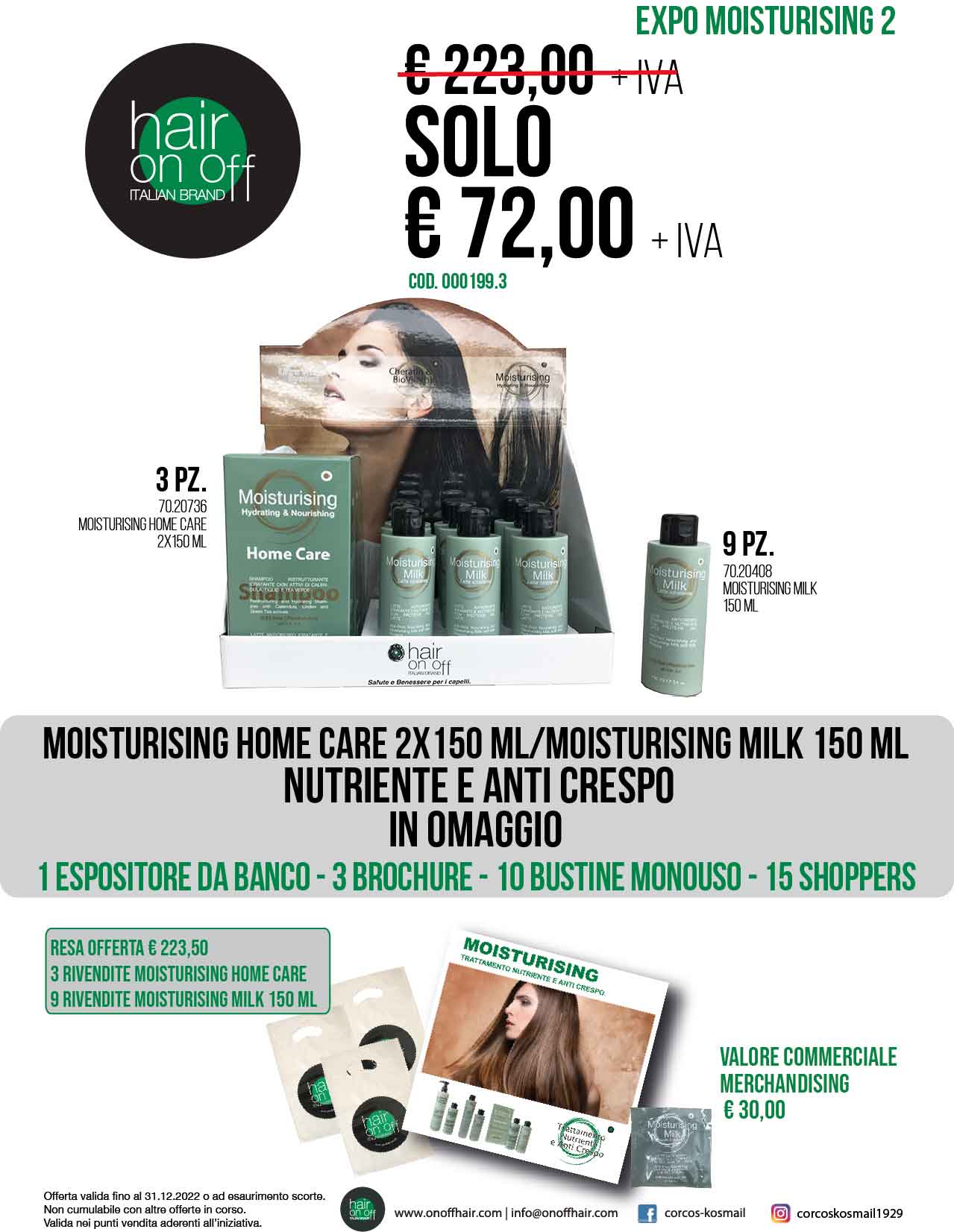 KIT EXPO MOISTURIZING 2 ONOFF 9 PZ
